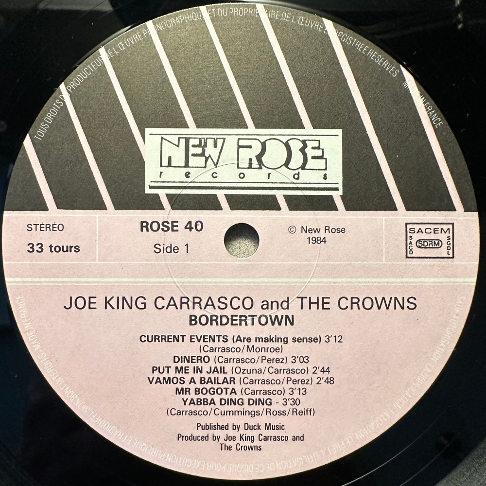 Joe King Carrasco & The Crowns - Bordertown (Франция 1984г.)