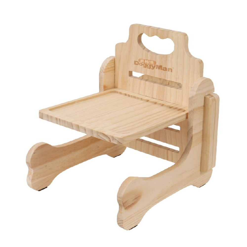 Обеденный стол из натурального дерева для кошек и собак