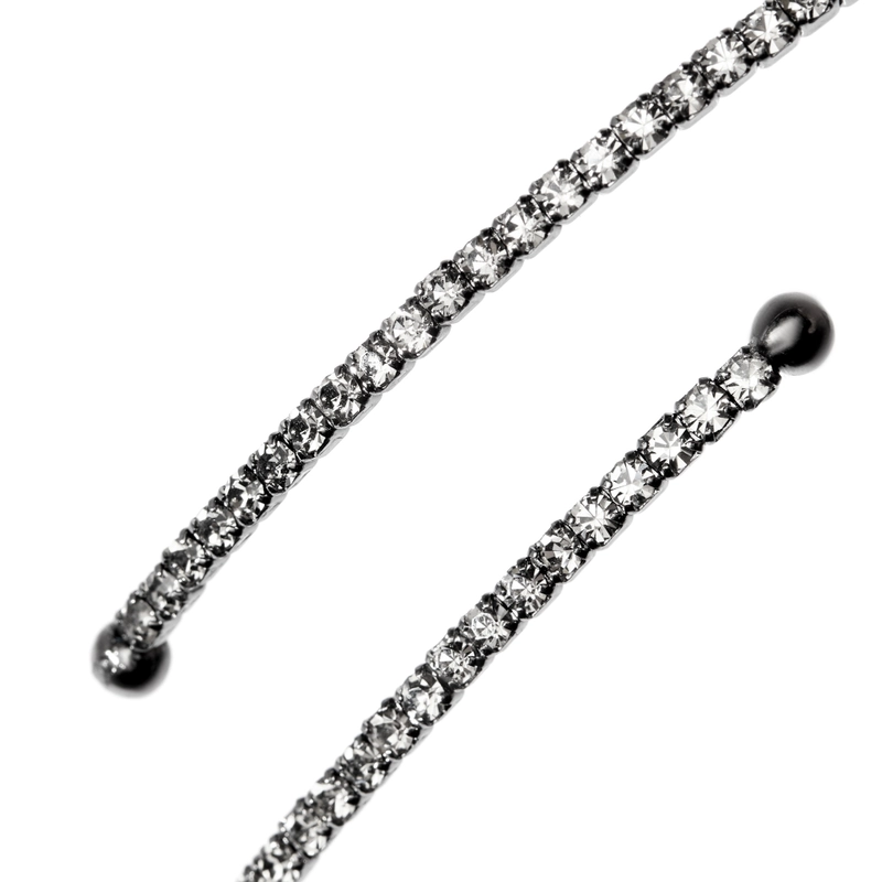 Чокер Черный Кристалл с Крестом