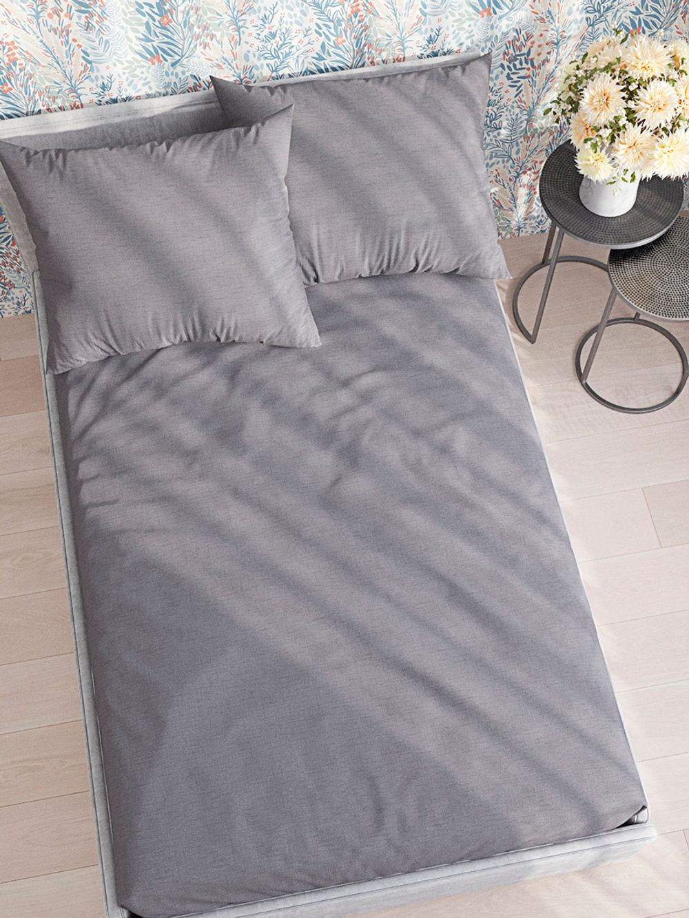 Простынь на резинке полисатин Simple House "Brugg (компаньон)" 90x200 см