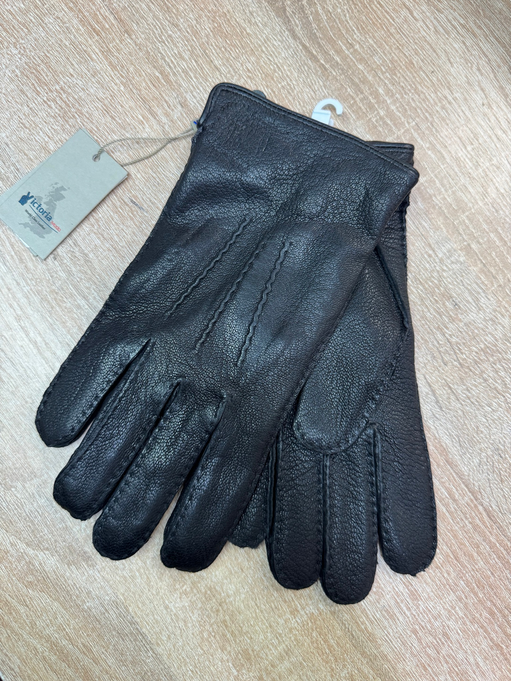 Перчатки. Мужские. Материал верха: Кожа оленя. Подклад: Трикотаж-шерсть. 5 шт в упаковке.