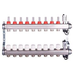 Группа коллект. AQUALINK регулир, настроеч и дренаж. клапаны, автомат. возд-к, нерж.сталь 1х9х3/4