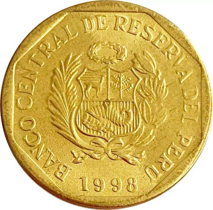 5 сентимо 1998 Перу AU-UNC