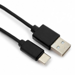 Кабель USB - TypeC MEGA 2A (черный) 1м