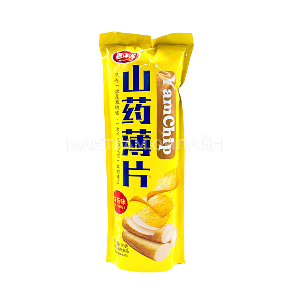Чипсы YamChip XIANGCONGWEI вкус Морских водорослей (желтые) 90 г