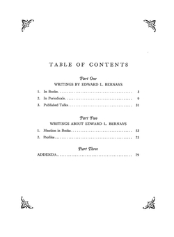 Public relations. Edward L.Bernays and the American scene | M. l'abbé Trochon