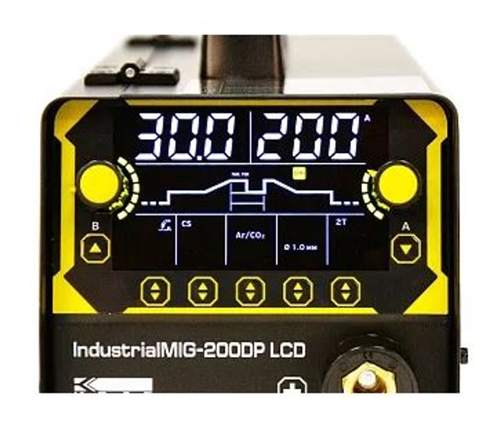 Полуавтомат КЕДР IndustrialMIG-200DP LCD (230В, 30-200А)