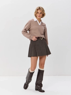 Джемпер с воротником поло