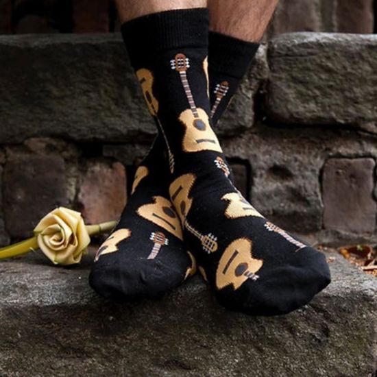 Носки "Гитары" р-р 38-44 (черный)