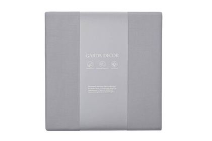 Простыня на резинке 180x200x30 Garda Decor серая