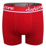 Красные трусы-боксеры с контрастной надписью на резинке (Размер: S) (Цвет: красный)