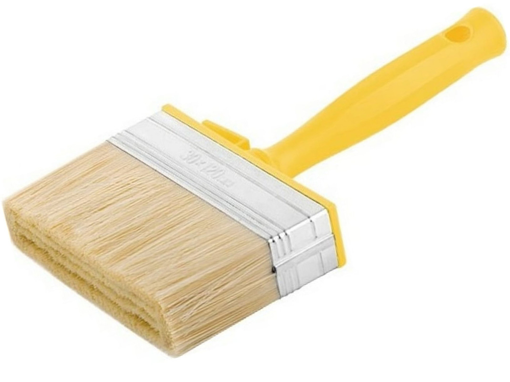 Макловица 30*120мм натуральная щетина пластиковый корпус полая ручка мини