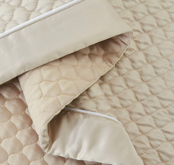 Покрывало 160х220 и наволочка 50х70 Sofi De MarkO Молли кремовое