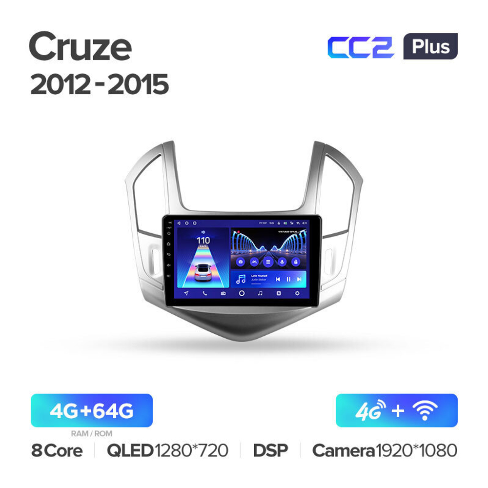 Teyes CC2 Plus 9" для Chevrolet Cruze 2012-2015