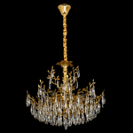 Citilux RITZ CL310082 Люстра хрустальная подвесная Золото