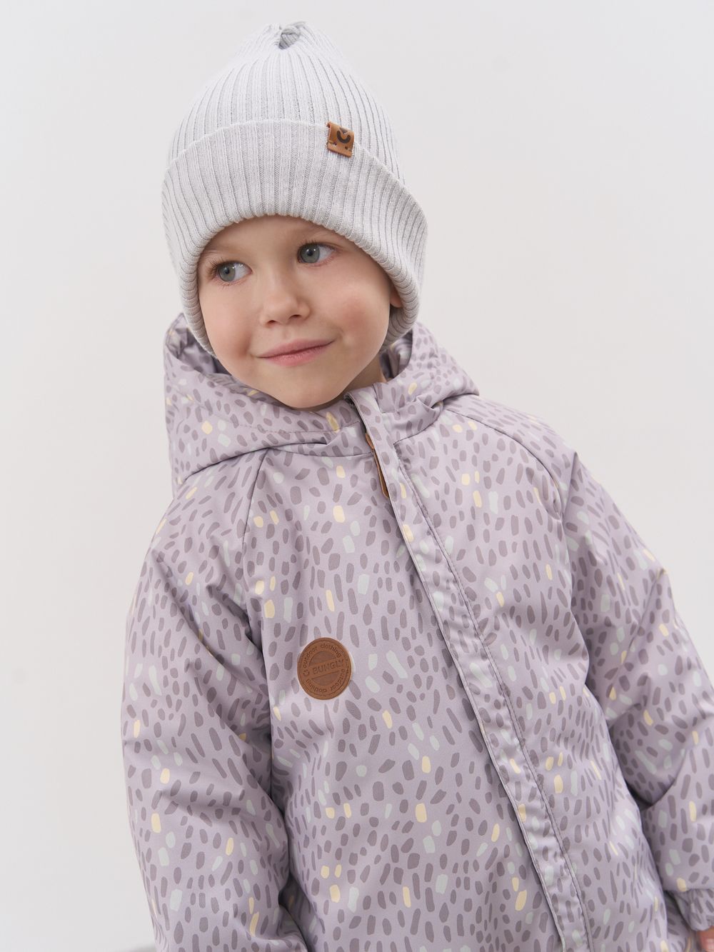 Комбинезон демисезонный мембранный "Солнечные зайчики - серый" 0+