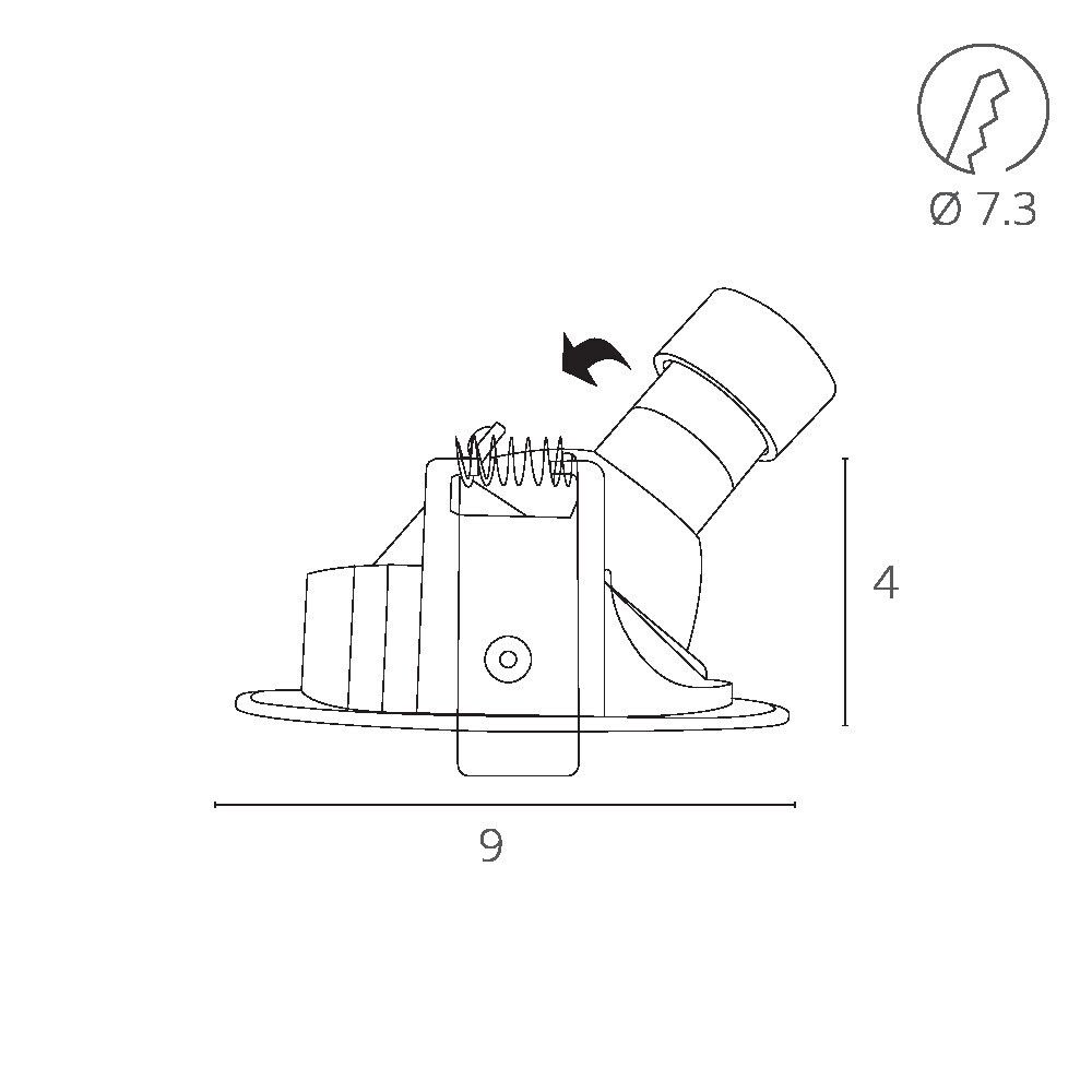 Точечный встраиваемый светильник Arte Lamp
