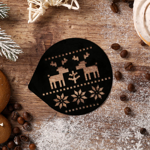 Трафарет "Вязаный узор" 9,5*8,5