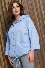 Блуза Юджин (голубая) Б13395-18М LT Collection