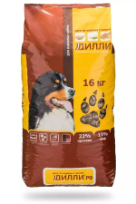 Сухой корм Дилли для взрослых собак всех пород, курица, 14 кг