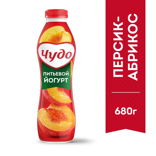 Чудо Йогурт Фруктовый со Вкусом Персик-Абрикос 680гр