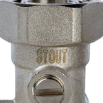 Узел нижнего подключения радиатора угловой 3/4 STOUT SVH-0003-000020
