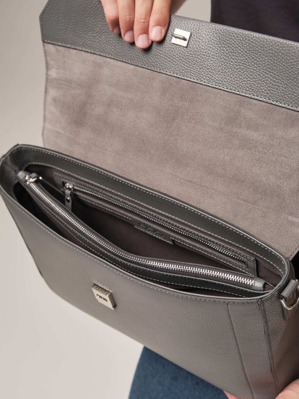 Мужская кожаная сумка DBR 7115 мышиный