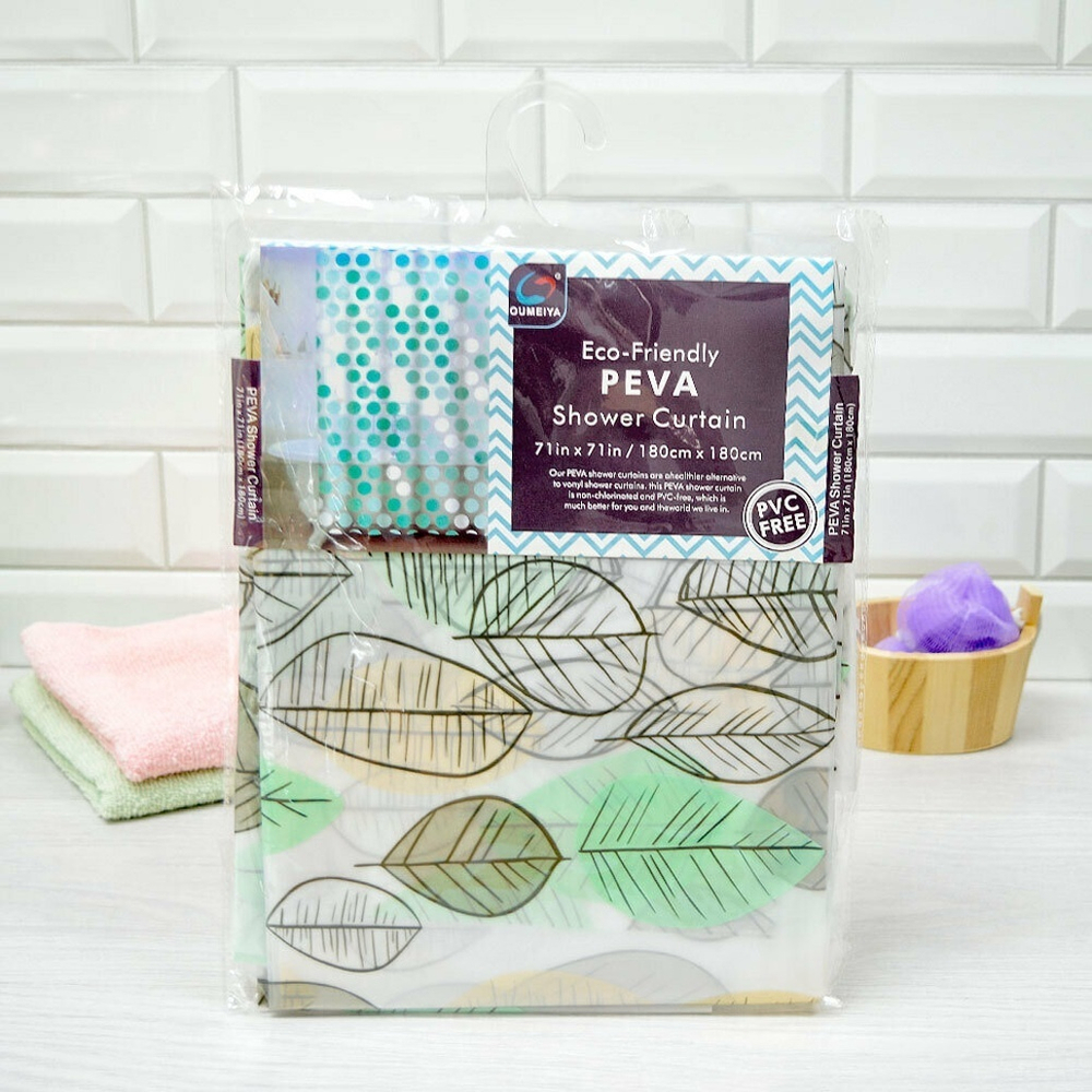 Штора для ванной 180*180см, PEVA