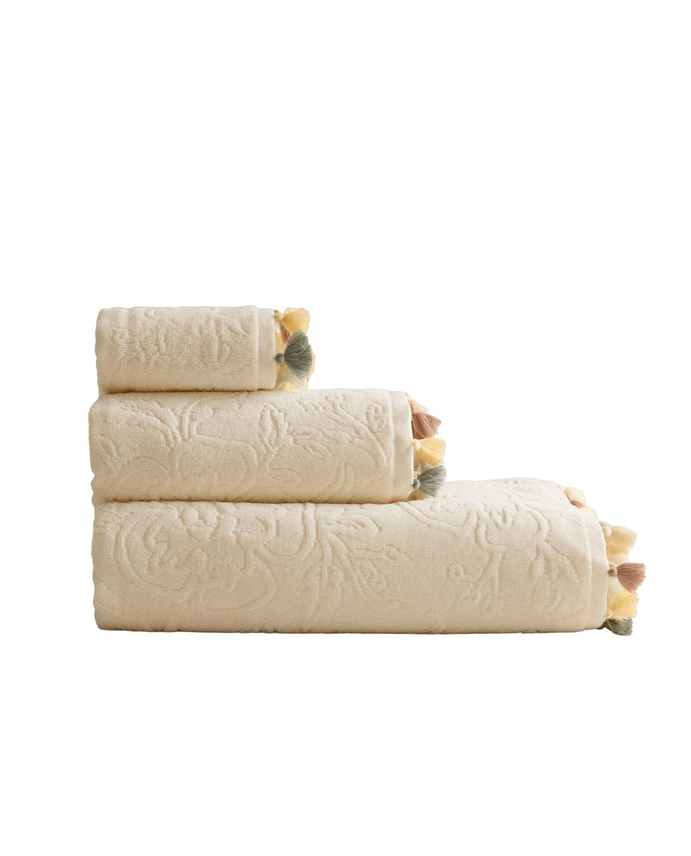 Zara Home Полотенце для лица и рук из хлопка, слоновая кость · 3519/013