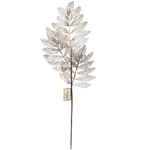 Ветка декоративная "Зимние листья" 85 см, Шампань