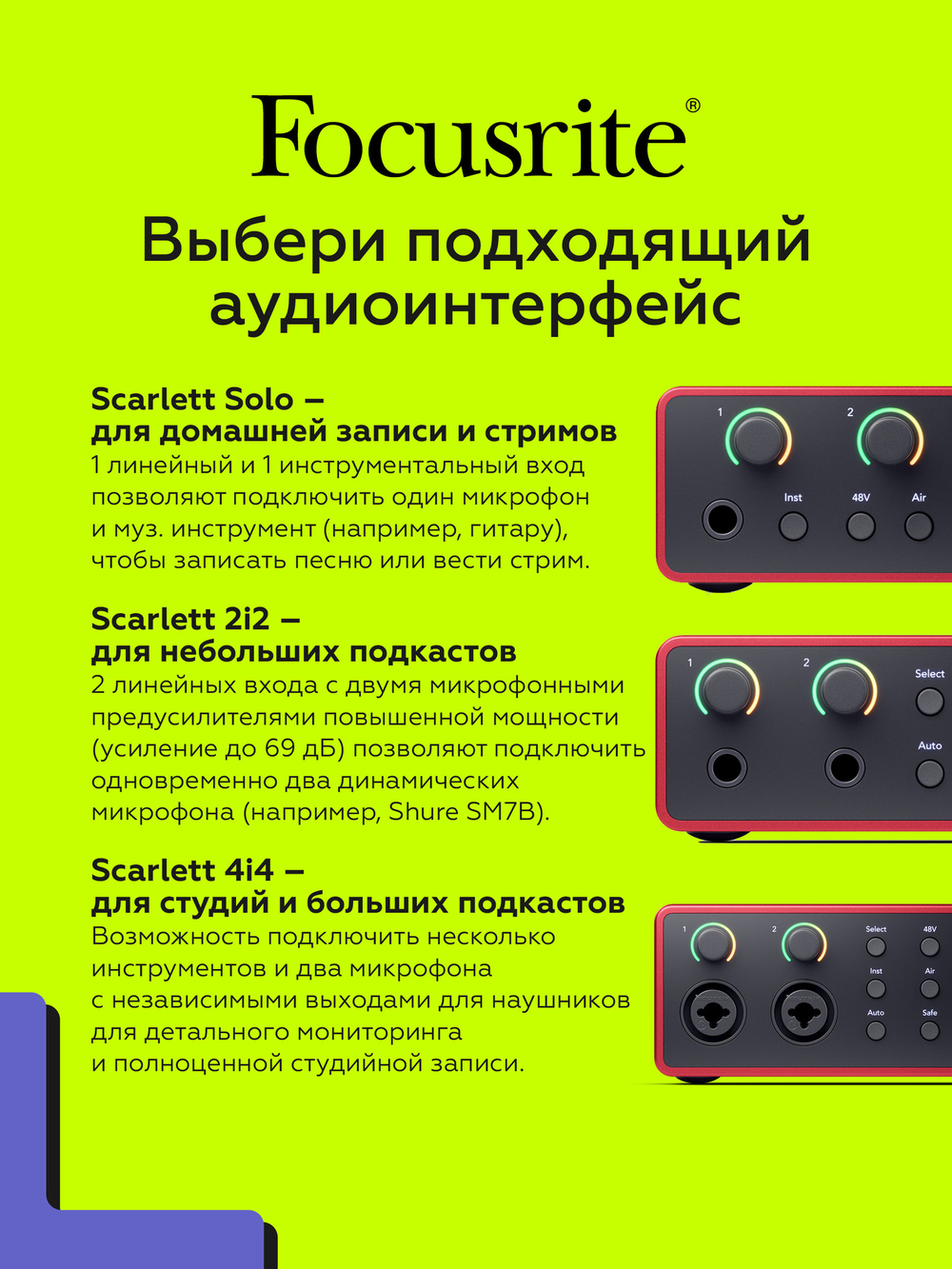 Комплект Focusrite Scarlett Solo Studio 4th Gen