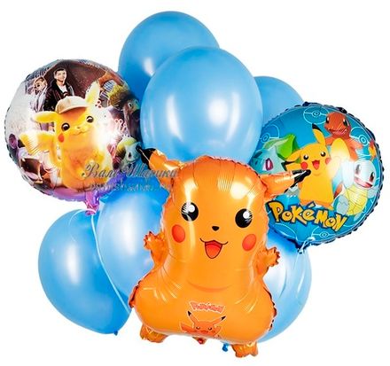Букет шаров "Малыш Покемон Пикачу"