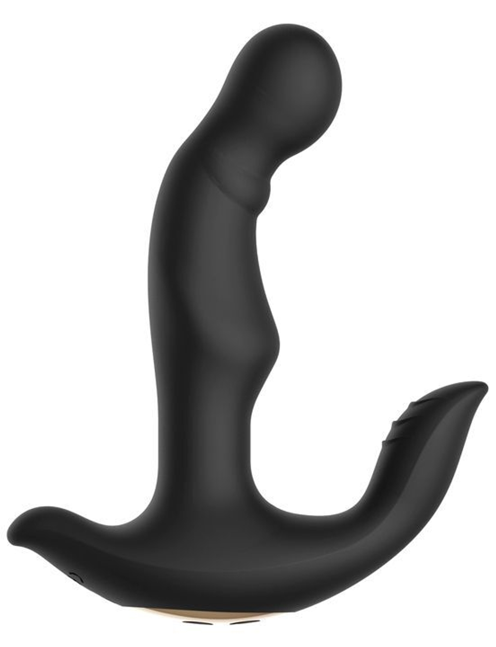 Черный вибратор Charles II - 16,5 см. (Цвет: черный)