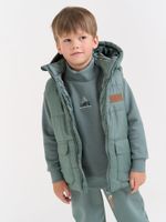 Жилет со съемным капюшоном "Голубая ель"