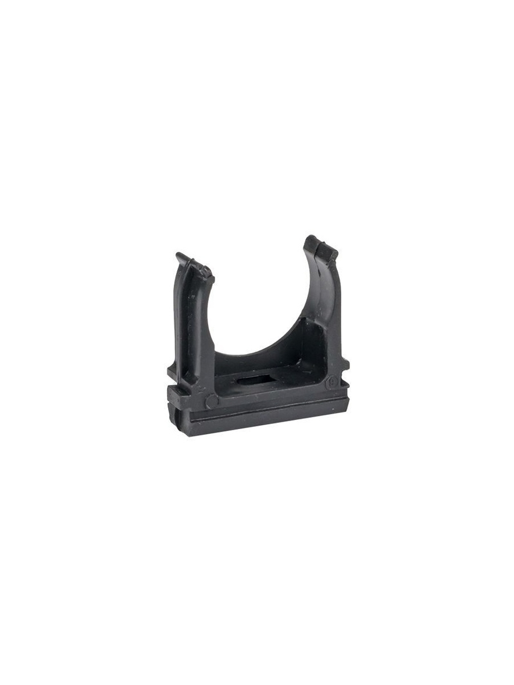 Держатель для труб (клипса) d25мм черн. (уп.10шт) Plast EKF derj-z-25b