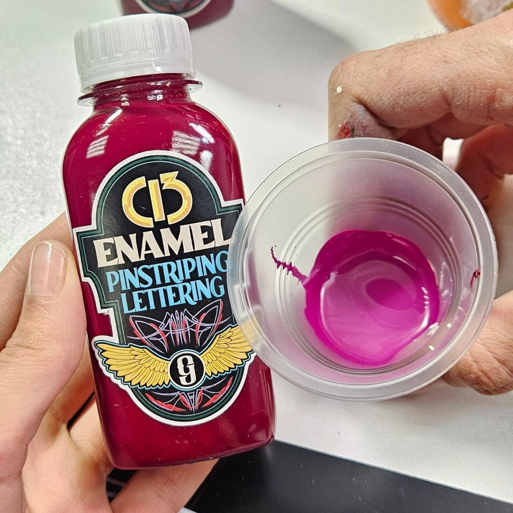 Эмаль для пинстрайпинга С-13, Фуксия, 100 мл