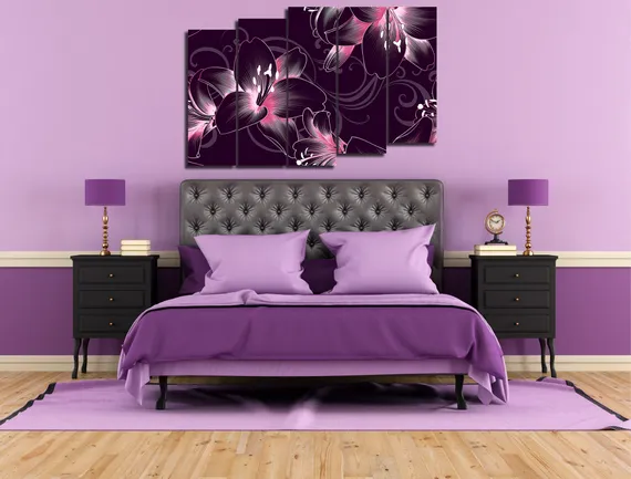 Модульная картина "Волшебный цветок"