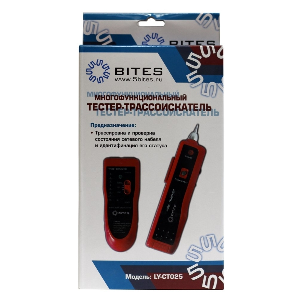 Кабельный тестер 5bites LY-CT025 Тестер кабеля для RJ45/11/12, трассоискатель