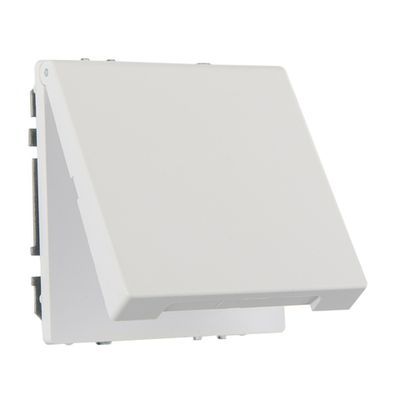 Розетка IP44 крышкой, 16А 250В пружинные зажимы c/з LIREGUS MODERN IKL16-208-01.M/WWM белый матовый