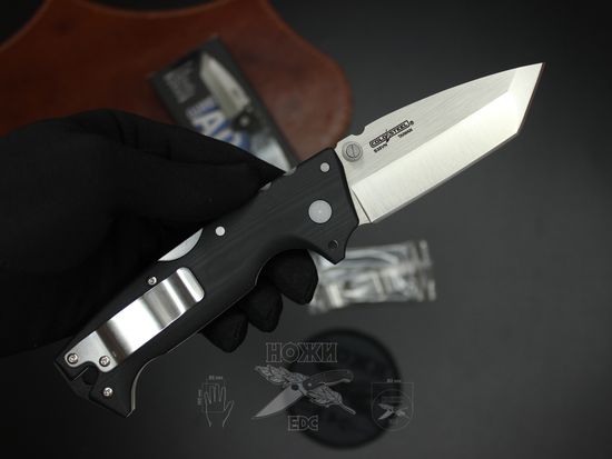 Складной нож Cold Steel 28DE AD-10 Tanto c клинком из стали CPM-S35VN, рукоять G10