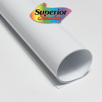 Фон пластиковый Superior Super White Gloss 1309 1x1,3м глянцевый белый