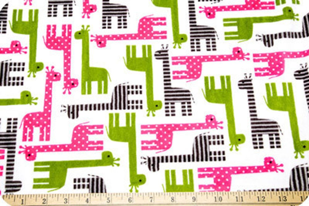Плюш (ткань) Peppy Urban Zoologie 440 г/м², 48х48 см, giraffe fuchsia Плюш (ткань) Peppy Urban Zoologie 440 г/м², 48х48 см, giraffe fuchsia