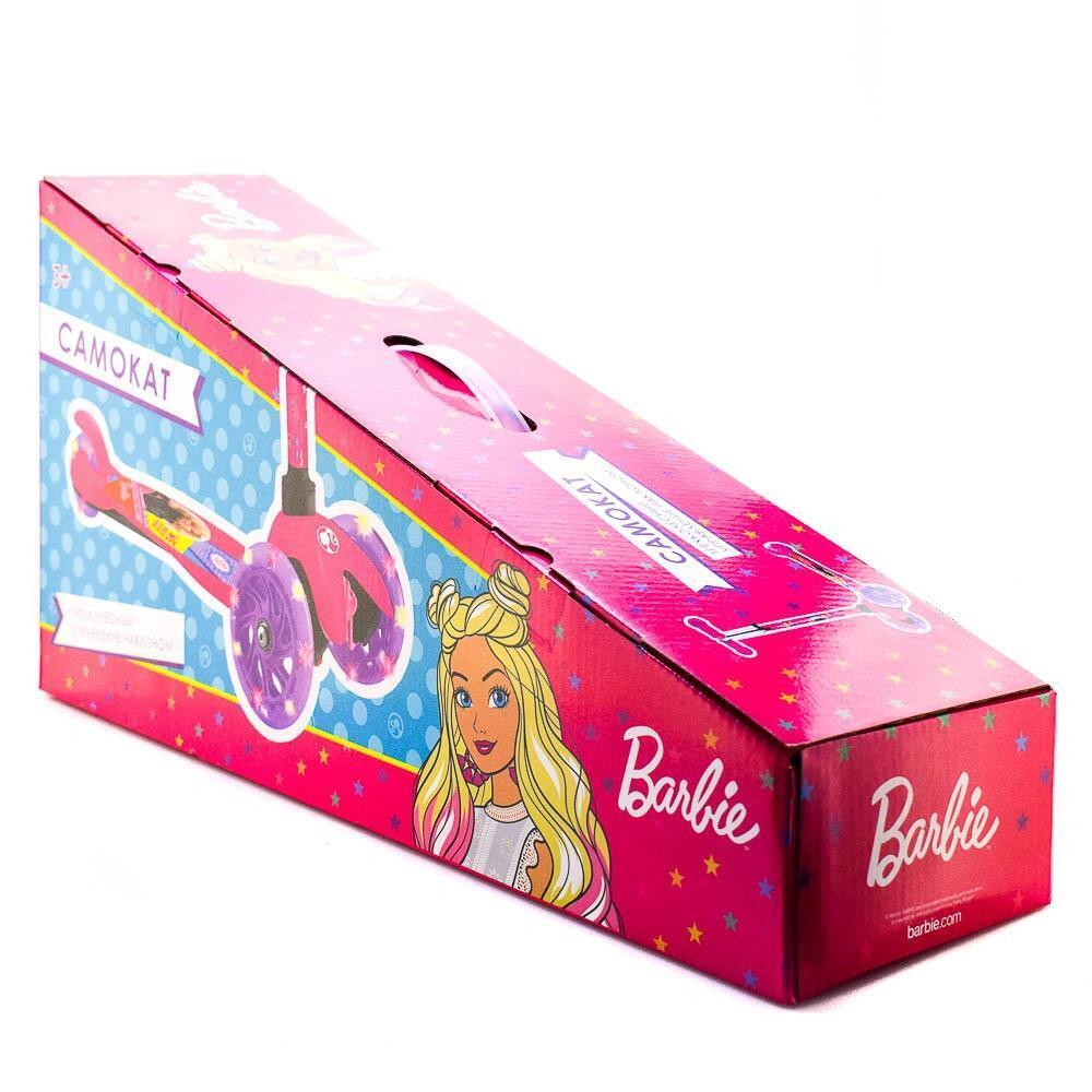 Самокат 3кол. Барби, 120 и 80 мм, арт. S00022-BRB