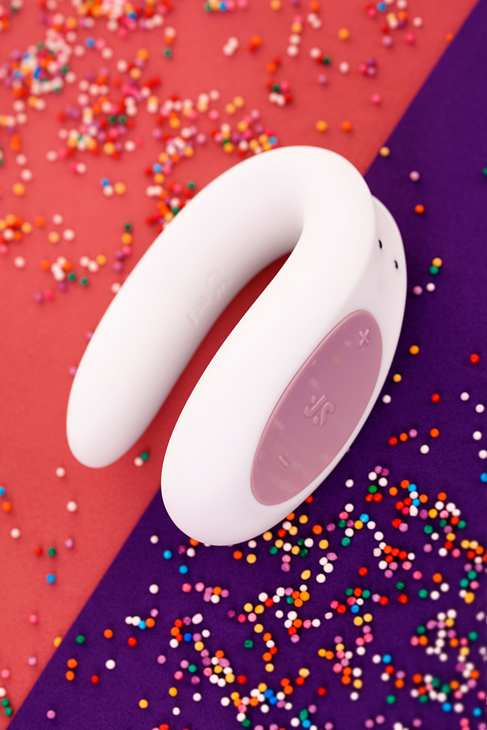 Парный вибратор Satisfyer Double Joy с приложением (белый)