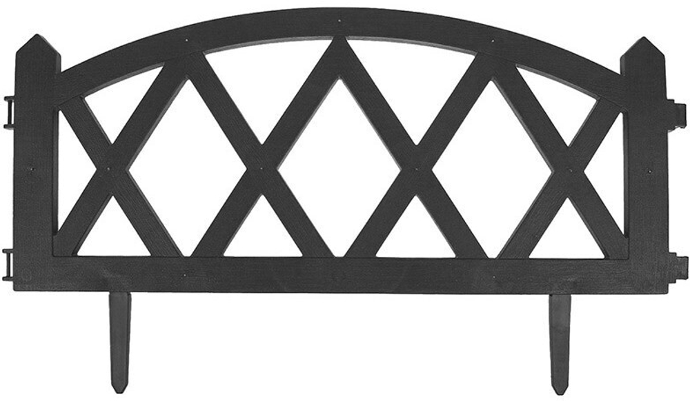 Забор декоративный MODERN 4 секции графит