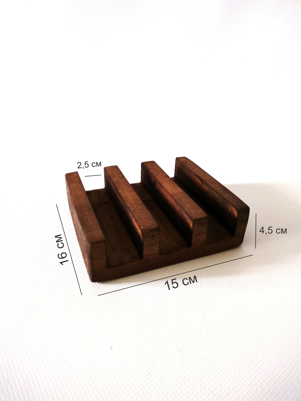 Набор досок разделочных из дерева сервировочных "Петля" 3 шт. с подставкой RDN54