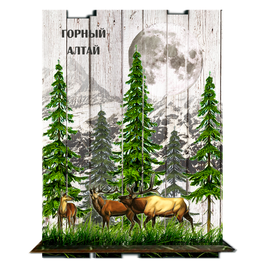 эко подставка под телефон "Олени"