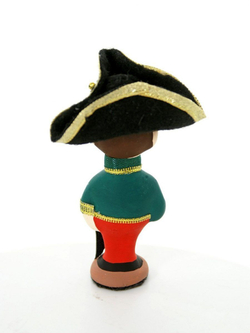 Кукла потешка Капитан бомбардиров. Игрушка фарфоровая ручной работы