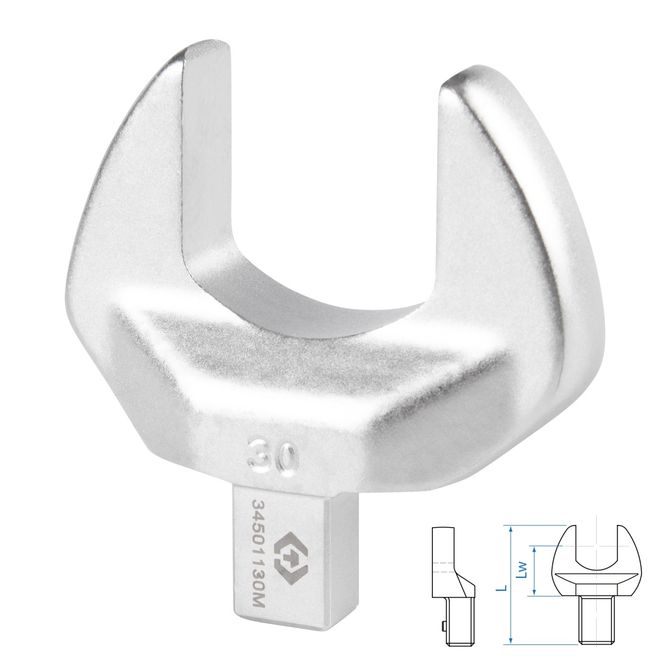 KING TONY (34501130M) Насадка рожковая серии "FIT", 30 мм, 9х12 мм