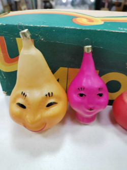 Набор елочных игрушек СССР Чиполлино 1970е